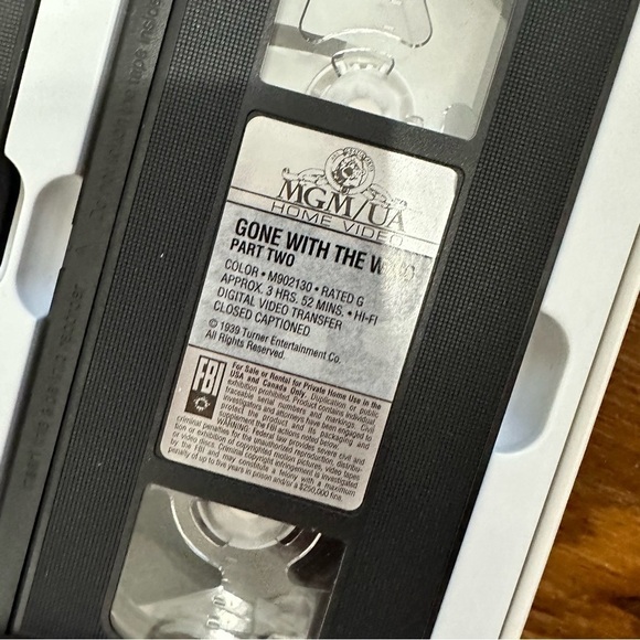Gone with the wind VHS TAPE SET NWOT - Picture 6 of 7